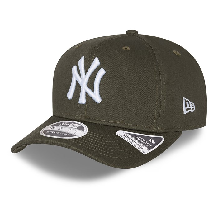 New York Yankees League Essential 9FIFTY Stretch Snap Lippis Khaki - New Era Lippikset Tukkukauppa FI-254108